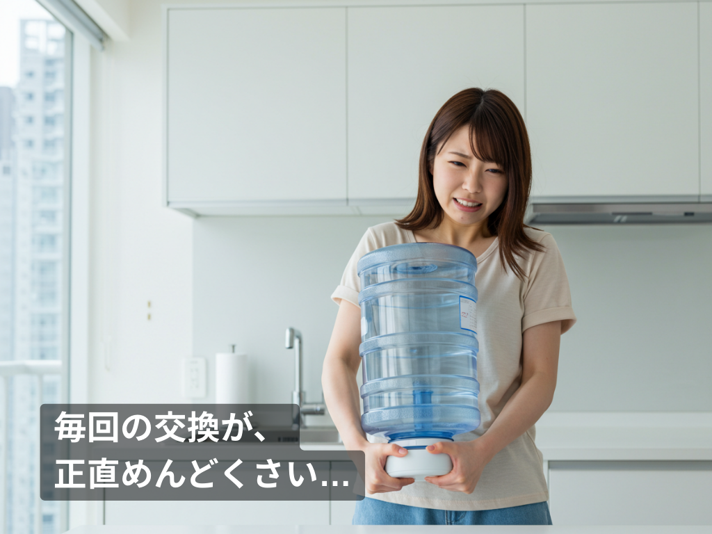 面倒なボトルの交換